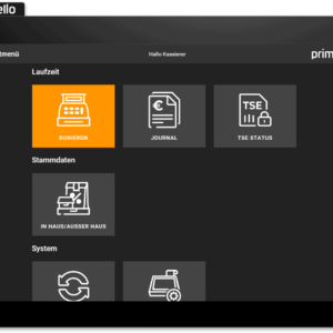 X140 TSE Kasse apps page